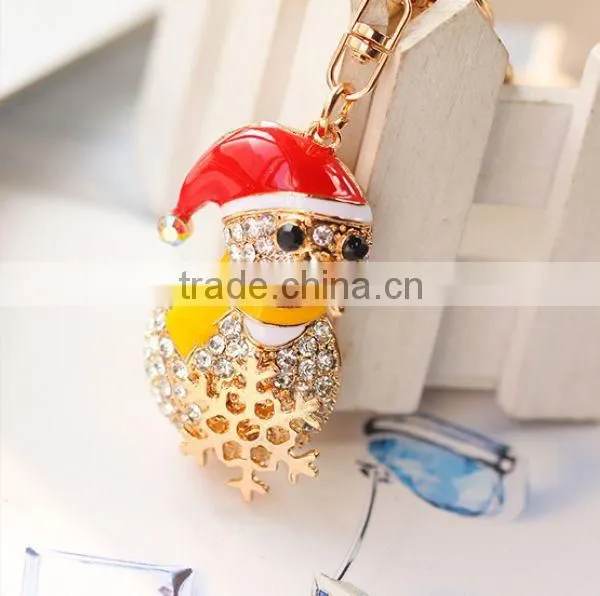 2014 Hot Selling Christmas Snowman Keychain , Bag Pendant ZTKC-179