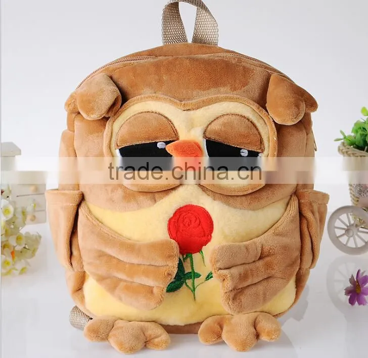 Hot selling cute cartoon animal school bags for kids