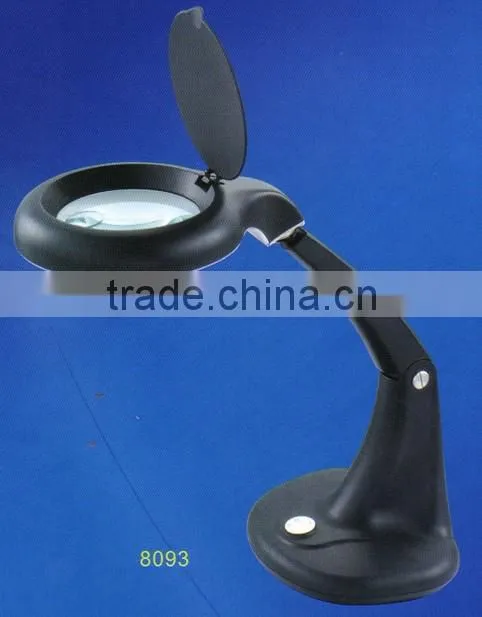Made in china 8093 black style non-ESD Magnifying lamp led