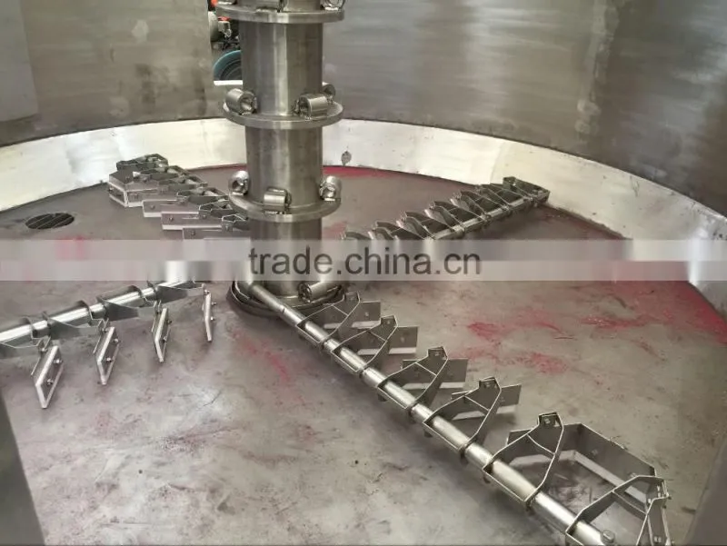 Helix vibrating dryer for monocalcium phosphate