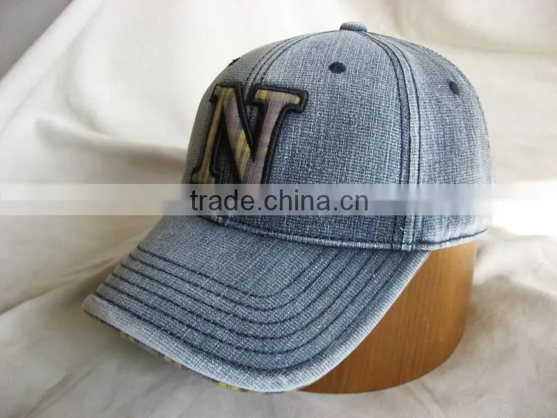 Jeans Wahed Baseball Cap, Jeans Vintage Baseball Cap, Blue Washed Cap