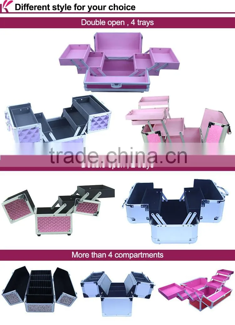 Factory Price New Design Multi-Functional Custom Logo Pvc Cheap Makeup Vanity Cases