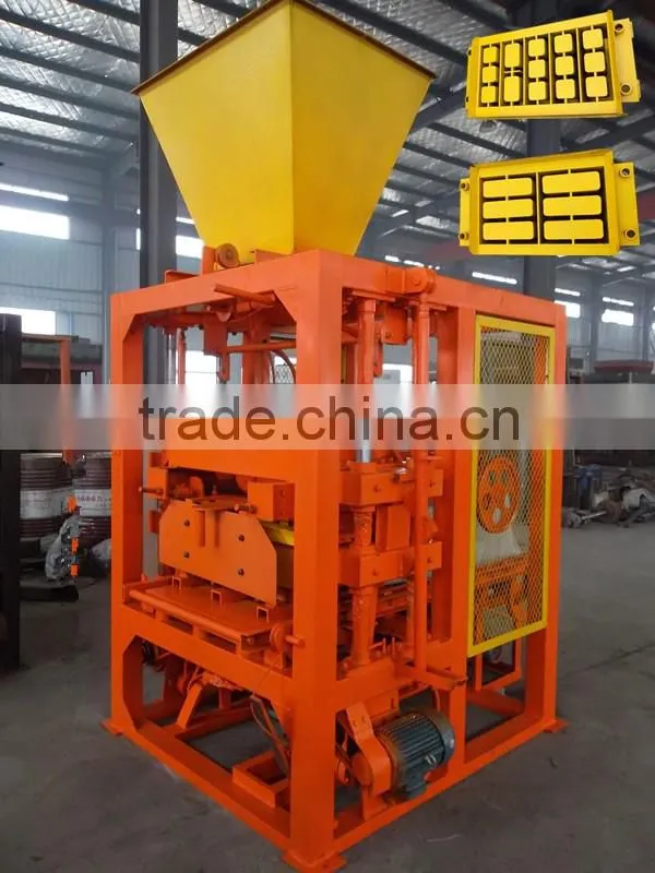 QTF4-25 semi automatic cheap concrete block making machine