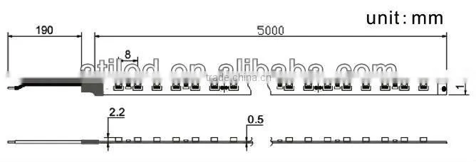 3528 warm white flexible smd led strip, white led strip light for Christmas sale