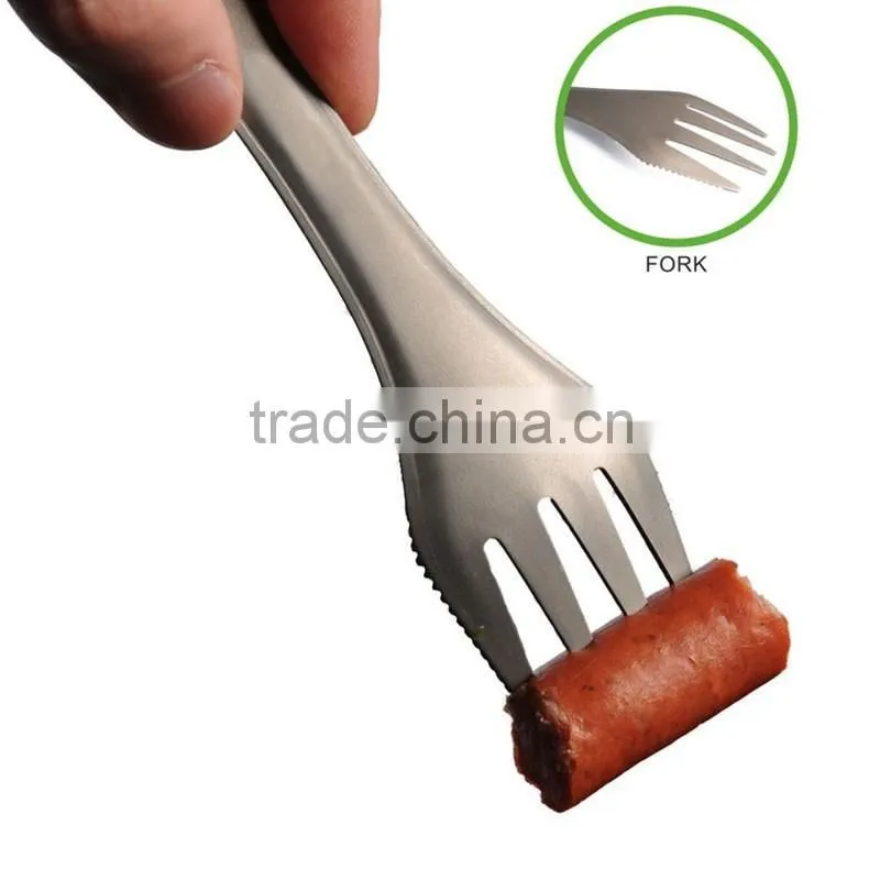 3 in 1 Titanium Spork, Titanium Spoon for Titanium Camping