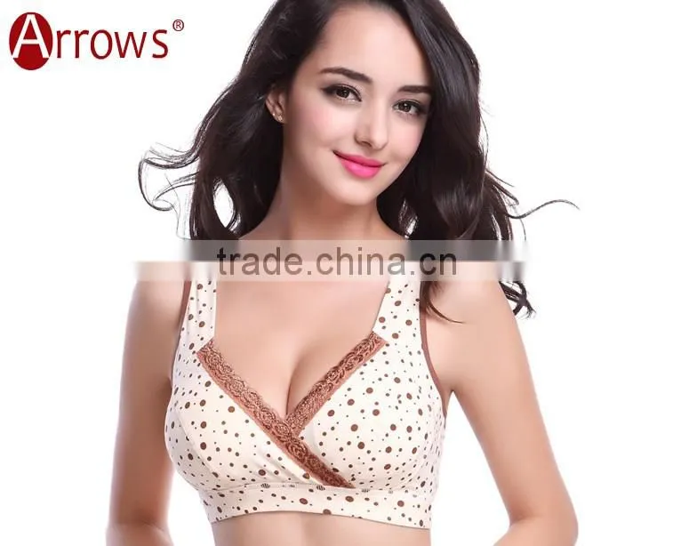 100% Cotton Apricot Breast Feeding Maternity Sleep Bra For Nursing Mothers Breastfeeding Wire Free Nursing Bra Yoga Sport Bra