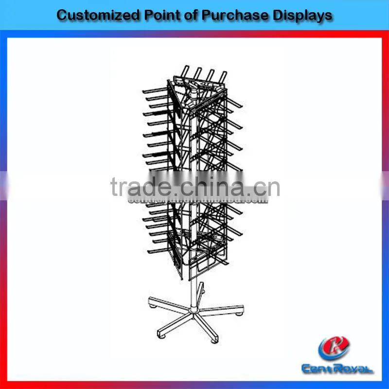New product triange metal wire cell phone accessories showcase