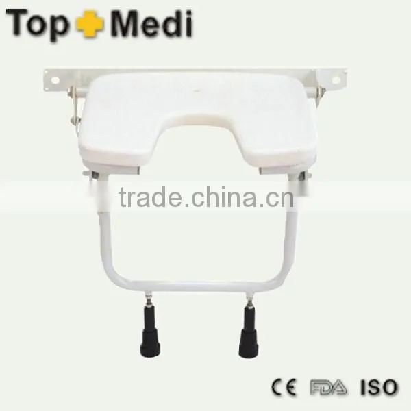 Rehabilitation Therapy Supplies TOPMEDI Bath Bench Series Stainless Steel Shower Chair with Backrest