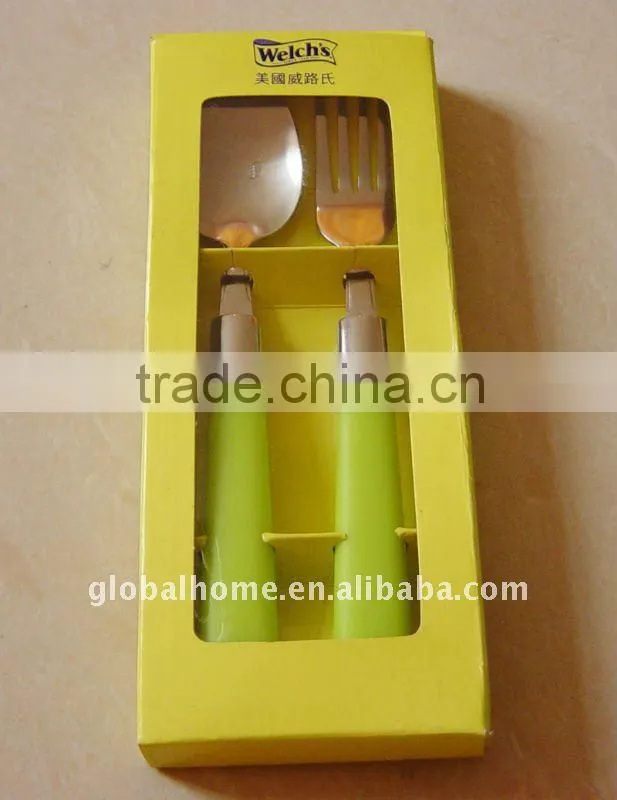 melamine plate and cutlery dinner set