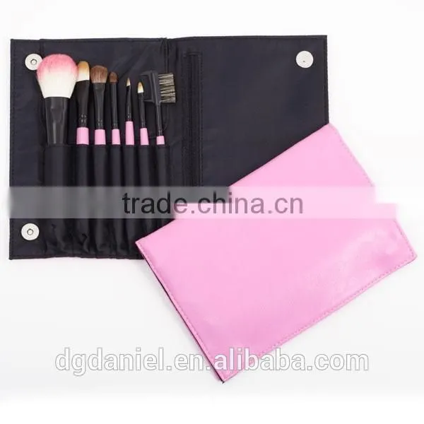 Origninal 4pcs make up brush sets Nylon hair goat hair brush black wood handle