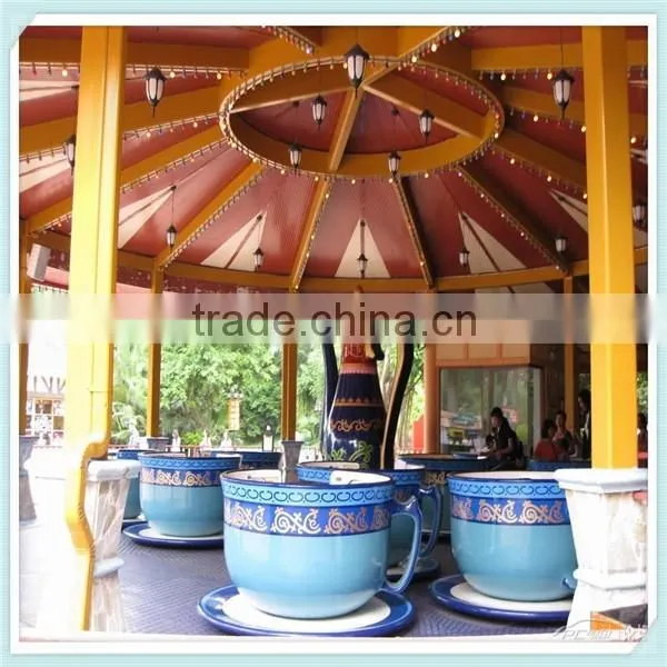 Rotating coffee cup ride for amusement kids ride tea cup