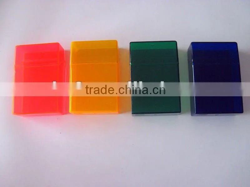 Plastic cigarette case, transparent original color cigarette box