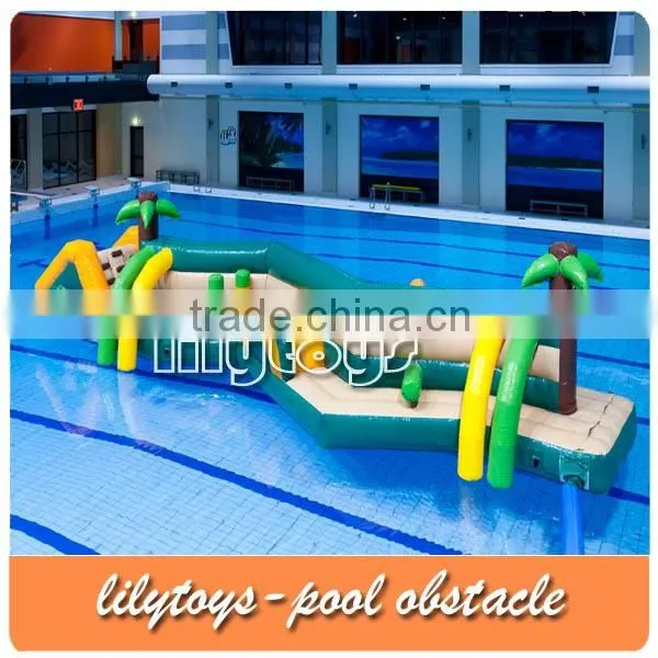 Inflatable water obstacle course for sale, giant inflatable water toys, inflatable pool obstacle