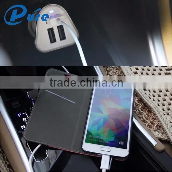 Mobile phone accessory car charger usb 5v/5.2A car usb charger,wholesale usb car charger adapter with blue LED indication