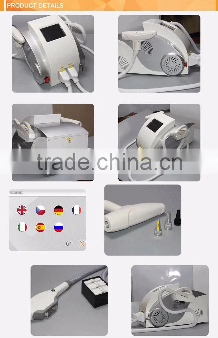 Promotion high frequency ipl handle home laser hair removal machine for acne treatment