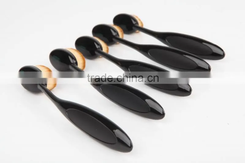 Oval Make Up Brush Set 10pcs, Foundation make up brush set