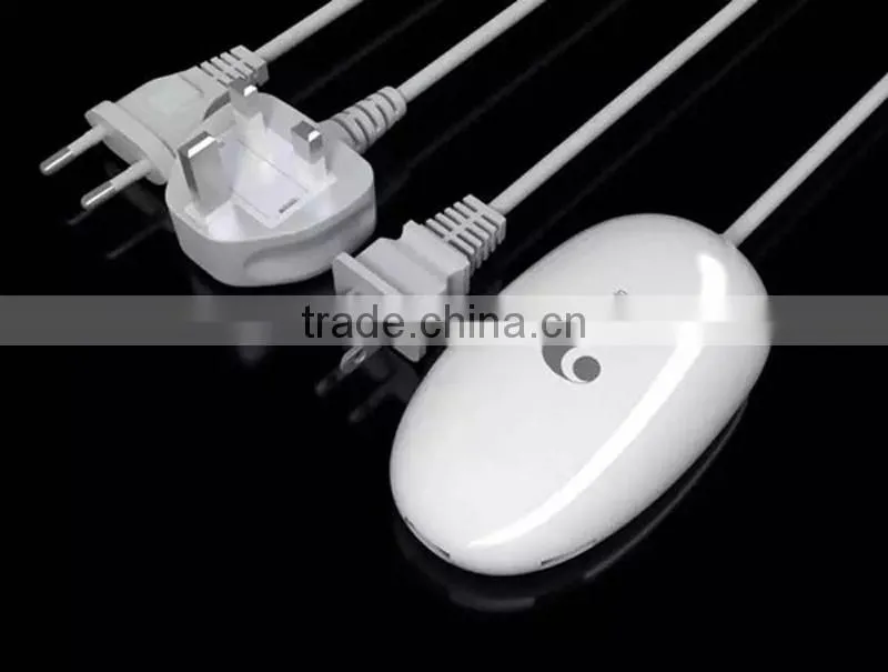 High quality mouse shape 3 ports usb charger socket with UK,US ,AU standard plugs