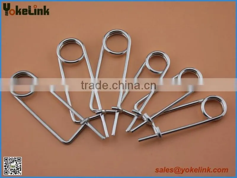 Heavy duty zinc plated wire safety pin