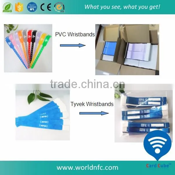 Disposable and Perfect for Access Control Single Use Paper UHF Alien H3 Event Wristband