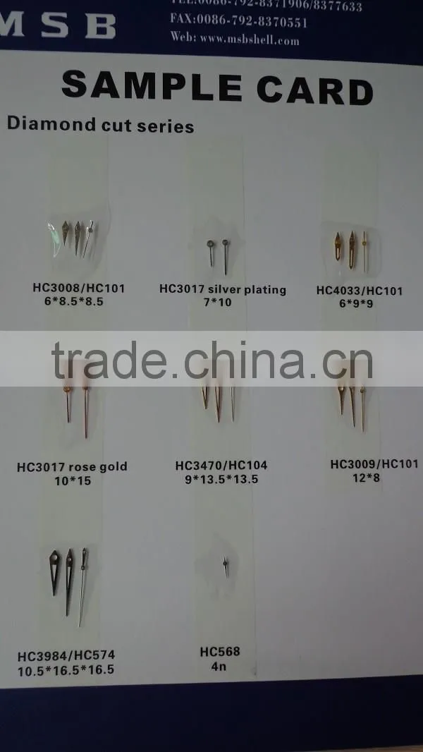Factory sale diamond watch parts watch hand