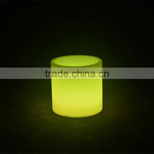 BSCI approval rechargeble flower pot/ small plastic color changing vase planter/bright color flower pot