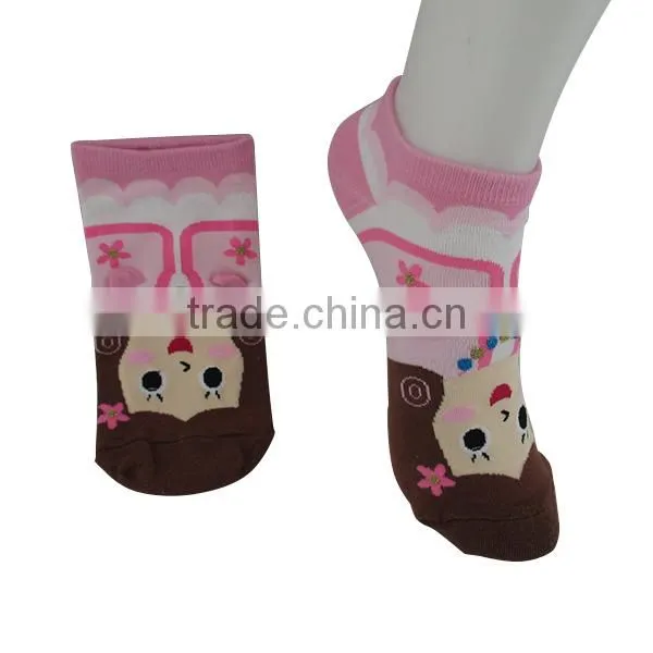 Ningbo China cute girl cotton child cartoon tube sock
