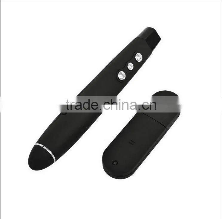 Best-selling Wireless USB PPT Laser Pointer Multifunctional Presentation Red Laser Pointer Good Office Partner For Wholesale