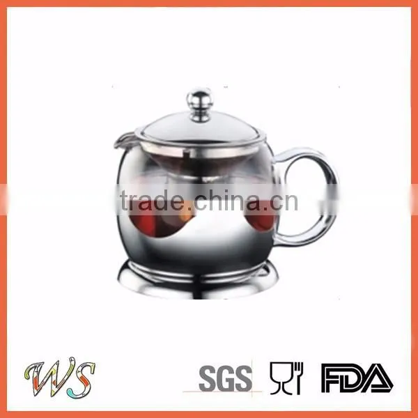 bpa free high grade clear pyrex glass coffee & tea pot