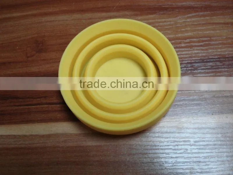 Lovely Portable Silicone Retractable Outdoor Travel Camping Folding Cup