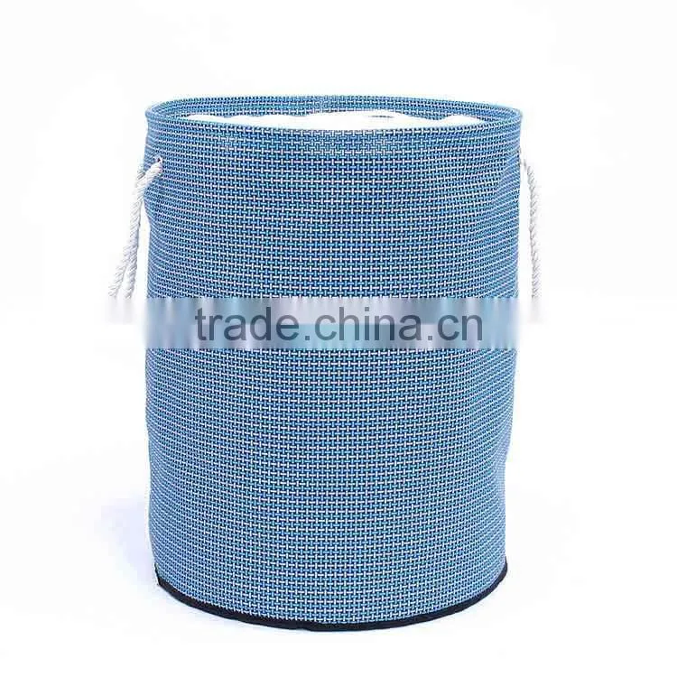 Modern Cotton Rope Hand Solid Waterproof Laundry Basket with Handles
