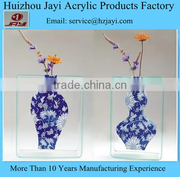 China manufacturer wholesale acrylic rectangular vase