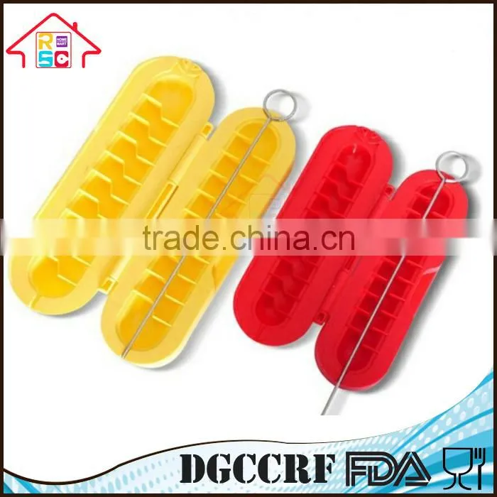2 Plastic Hot Sell Spiral Hot Dog Slicers BBQ Grilling Sausage Cutters Kitchen Cook Tool