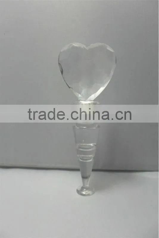 2016 Dongguan LED based sweet heart fancy wine bottle stopper