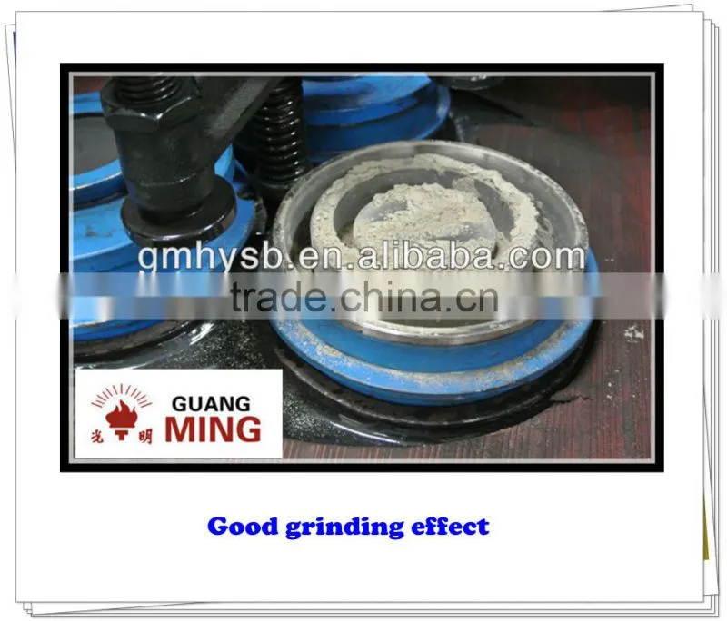 Intelligent rotary laboratory grinder with tungsten carbide grinding bowl suitable to grind hard rock, stone