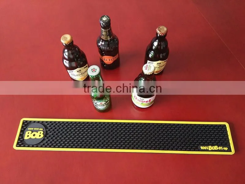 customised design bar mat anti-slip brands led beer bar mat