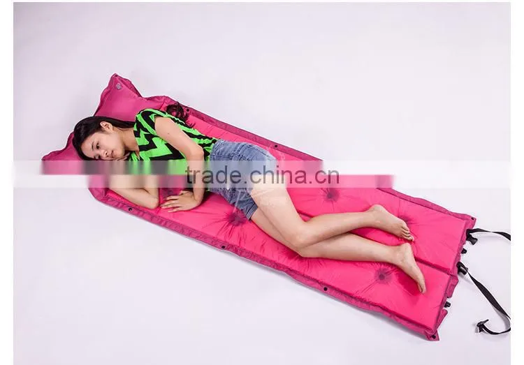 1 Person Foldable Compact Packing Inflatable Mat With PVC Waterproof Foam 1KG