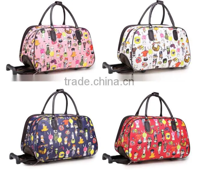 lightweight duffel bag with trolley