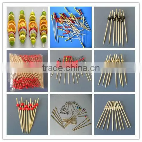 Disposable Flat Bamboo Skewers For Food