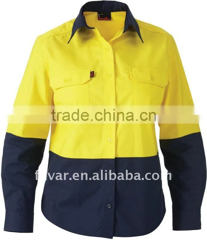 mens cotton orange uniform Shirt