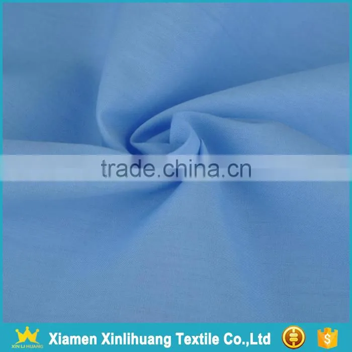 Hot Sale Plain Dyed 55% Cotton 45% Polyester CVC Poplin Fabric for Shirts