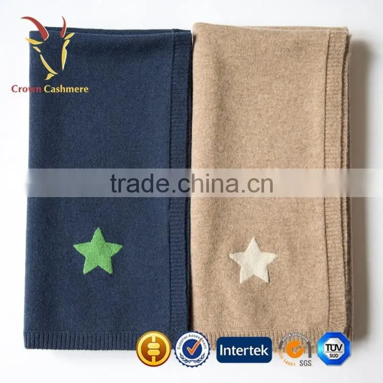 Super Soft Baby Top Star Cashmere Blanket Thick