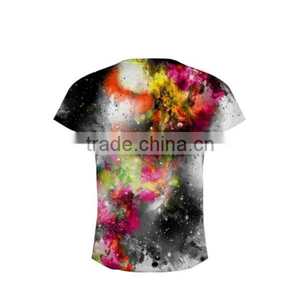 quick-dry material custom design die dye sublimation t shirts for man
