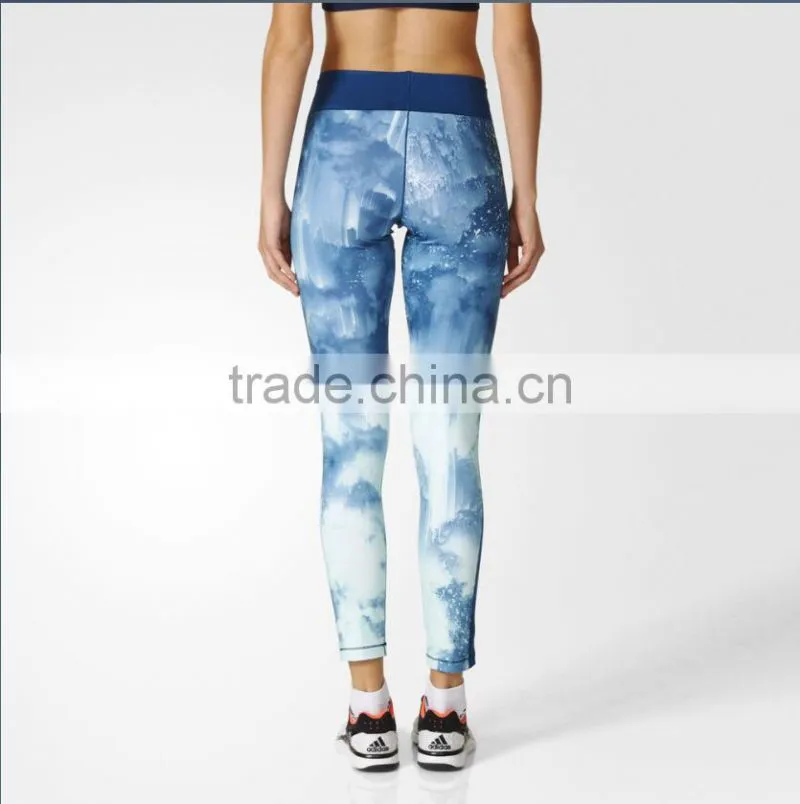 Custom Gym Girls Patterned Leggings Colorful Prints Womens Yoga Pants