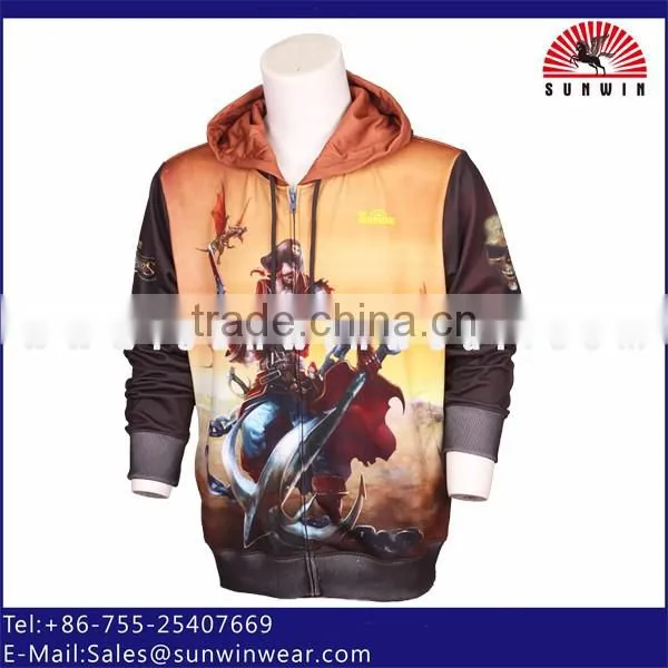 2016 men sportwear fllece hoody sweatshirt 3d sublimation hoodies wholesale