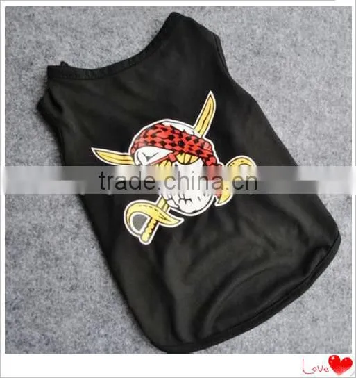 High quality Factory R & D pirate T-Shirt dog costume