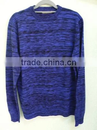 The round neck button stripes pullover casual men knitted sweater men (Maco Johnston)