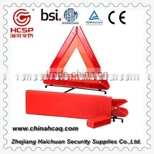 Road safety reflective warning triangle sign for car,truck and bus