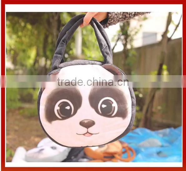 Lovely New Animal Shaped Handbag Vintage Shopping Handbags /3D Cat Bag Handbag For Woman / Cute Cat Plush Lady Bag