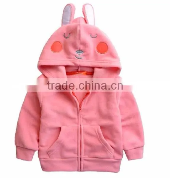 winter fleece hooded baby romper with zipper