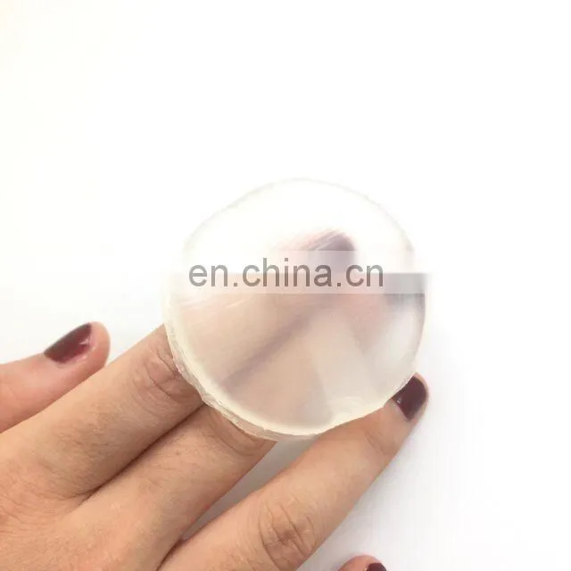 Alibaba whosale washable foundation transparent 100% silicone makeup power puff